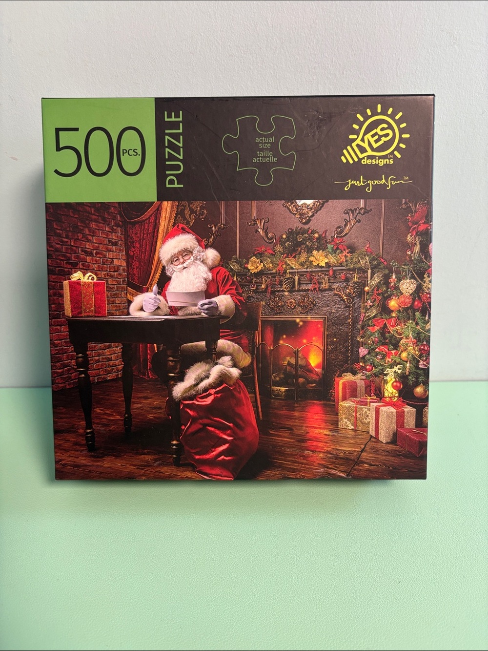 Yes Designs Santa Claus Reading Mail 500 Jigsaw Puzzle, Christmas Puzzle